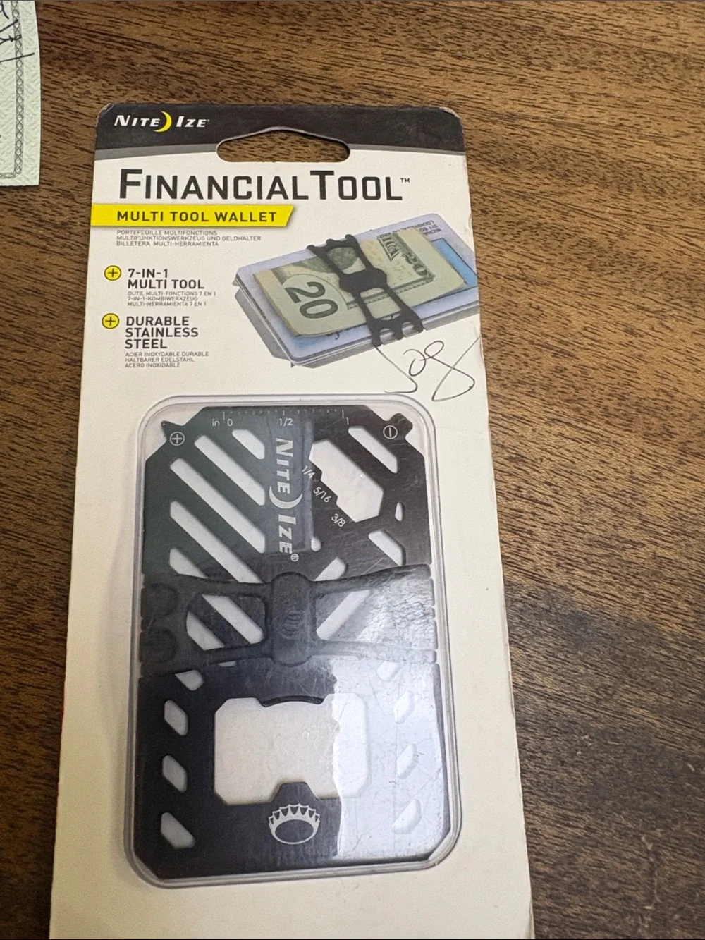 FinancialTool Multi-Tool Wallet - Black